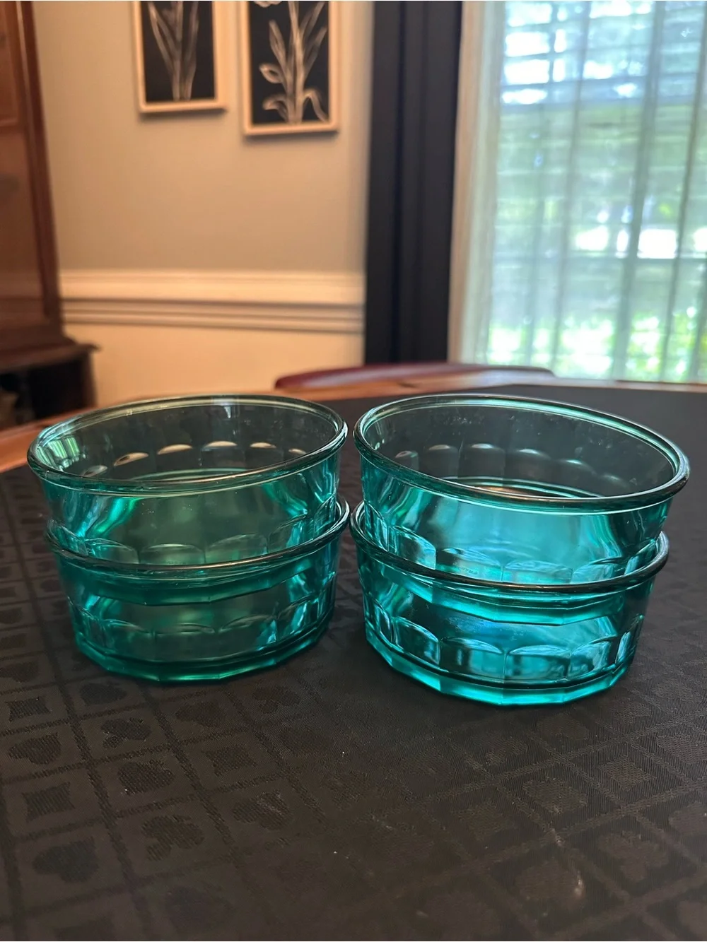 Arcoroc Paneled Glass Cereal Bowls 5.5